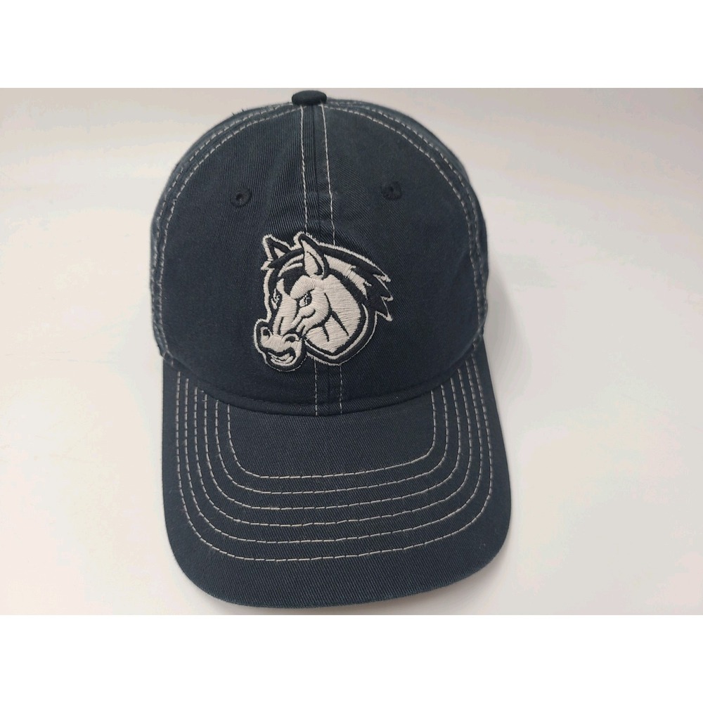 Broncos Logo Zephyr Strapback Adjustable Hat Cap Cotton Horse Men Women Black